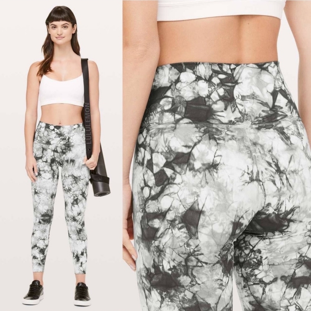 lululemon athletica Black and White Patterned Leggings